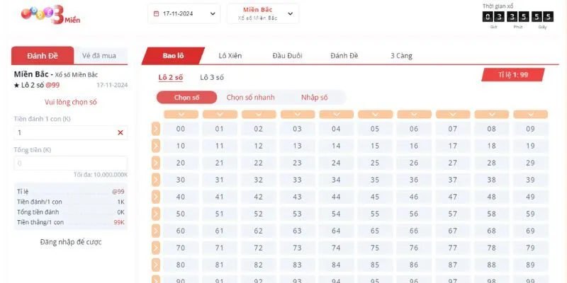 Sảnh lô đề tại May88